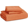 Bedsure Burnt Orange Soft Prewashed Duvet Cover Queen Size 3 Pieces, 1