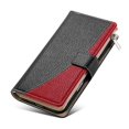 thumbnail image 4 of Funda cartera GANGXUN para OPPO A57 4G/A77 4G , cuero PU con tarjetero, cremallera, correa de mano, soporte y protección 439°, 4 of 6