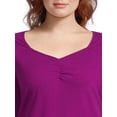 thumbnail image 5 of Terra & Sky Plus Size Sweetheart Rib Top, 2-Pack, 5 of 5