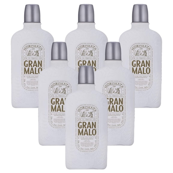 Pack de 6 Licor con Tequila Gran Malo Horchata 750 ml Gran Malo Horchata