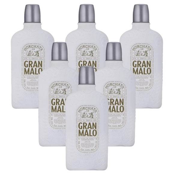 Pack de 6 Licor con Tequila Gran Malo Horchata 750 ml Gran Malo Horchata
