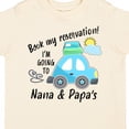 thumbnail image 4 of Inktastic Book My Reservation I'm Going to Nana and Papa's Boys or Girls Toddler T-Shirt, 4 of 5