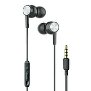XYST XYS-E3512BK In-Ear Wired Earbuds with Microphone