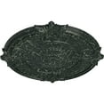 thumbnail image 3 of 53 1/2"OD x 3 1/2"P Attica Acanthus Leaf Ceiling Medallion (Fits Canopies up to 4 5/8"), Hand-Painted Painted Turtle Crackle, 3 of 5