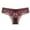 Burgundy, variant on Elainilye Fashion Lace Panties for Women Sexy Lace Flower Transparent Gauze Bow Low Waist G-string Pants Thong Panties,White