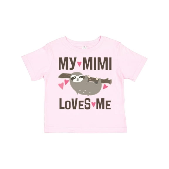 Inktastic My Mimi Loves Me Sloth Girls Toddler T-Shirt