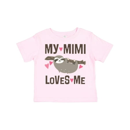 

Inktastic My Mimi Loves Me Sloth Gift Toddler Toddler Girl T-Shirt