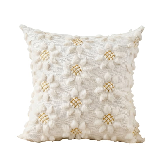 Throw Pillow Covers 18x18 Inch, Decorative Square Pillowcases, Farmhouse Holiday Cushion Covers for Couch Sofa Living Room Bedroom Outdoor Home Decor