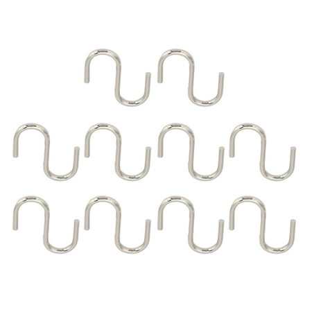 

S Shaped Hooks Strong Durable S Hooks 10 Pieces For Clothes S2719 002