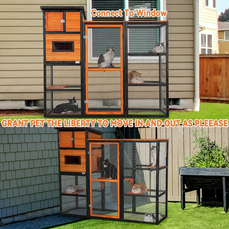 Petsfit Catio Outdoor Cat Enclosure，73