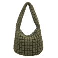 thumbnail image 1 of Bolso Mano Con Plisado para Mujer Citas Chicas Color Sólido Gran Capacidad, 1 of 9