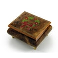 thumbnail image 1 of Handcrafted 18 Note Sorrento Music Box with Christmas Theme Wood Inlay of a Christmas Wreath - Lord is My Shepard, The, 1 of 2