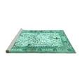 thumbnail image 2 of Ahgly Company Machine Washable Indoor Rectangle Animal Turquoise Blue Traditional Area Rugs, 2' x 4', 2 of 4
