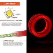 AKKON - [Premium LED Light Tube] For 2008-2013 Infiniti G37 / 14-15 Q60 Coupe Headlights + 3D LED Tail lights Black Smoke Assembly