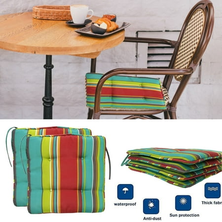 

Chair Pads With Ties Polyester Fiber Comfort And Softness Yoga Chairs Non Slip Kitchen Dining Chair Pad And Seat Cushion