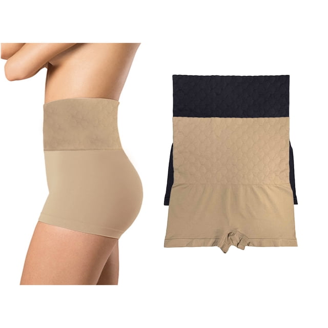 Paquete de 2 Faja Tipo Boxer Tatys Fashion 1 Nude y 1 Negra Tatys Fashion 72514