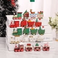 thumbnail image 4 of Adornos navideños Tren de madera de cuatro secciones Montaje DIY Decoración de ventana de escritorio Regalo del Día del Niño, 4 of 6