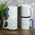 thumbnail image 2 of Gibson Home Parkmill 17 oz 4-Pack Stoneware Mugs, 2 of 5