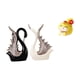 thumbnail image 1 of Figuras De Cisne Y Serpiente, Escultura De Resina De Cerámica, Adorno De Escritorio, Estante, Centro De Mesa, Aniversario, Chimenea, Oficina, Dormitorio, Regalo De Inauguración De La Casa, 1 of 8
