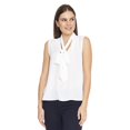 thumbnail image 1 of Blusa Para Mujer Manga Corta Con Corbata Ivory Casual blanco XGR INCÃGNITA 550427, 1 of 5