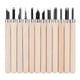 thumbnail image 1 of Juego de herramientas para tallar madera, 12 Uds., cuchillo de escultura de acero 55# con caja de almacenamiento para materiales blandos, 1 of 5