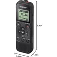 thumbnail image 2 of Sony ICD-PX370 Mono Digital Voice Recorder with Built-In USB Voice Recorder |Open Box | Black, 2 of 4