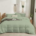 thumbnail image 2 of D.N.G. BEDDINGS 1 Piece Boho Chic Pom Pom Comforter, All Season Down Alternative Bedding Comforter - (Super King Size, Light Sage) 800 Thread Count, Egyptian Cotton., 2 of 6