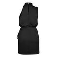 thumbnail image 4 of Ketyyh-chn99 Robes d'Été pour Femmes Grande Taille Robe Élégante pour Femme Robe de Fête Robe de Plage Robe Décontractée d'Automne Ample Mini Robe Noir,P, 4 of 4