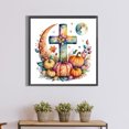 thumbnail image 4 of Pintura de diamante 5D DIY, taladro redondo completo, Kit de calabaza cruzada de Halloween, decoración del hogar FLhrweasw Nuevo, 4 of 9
