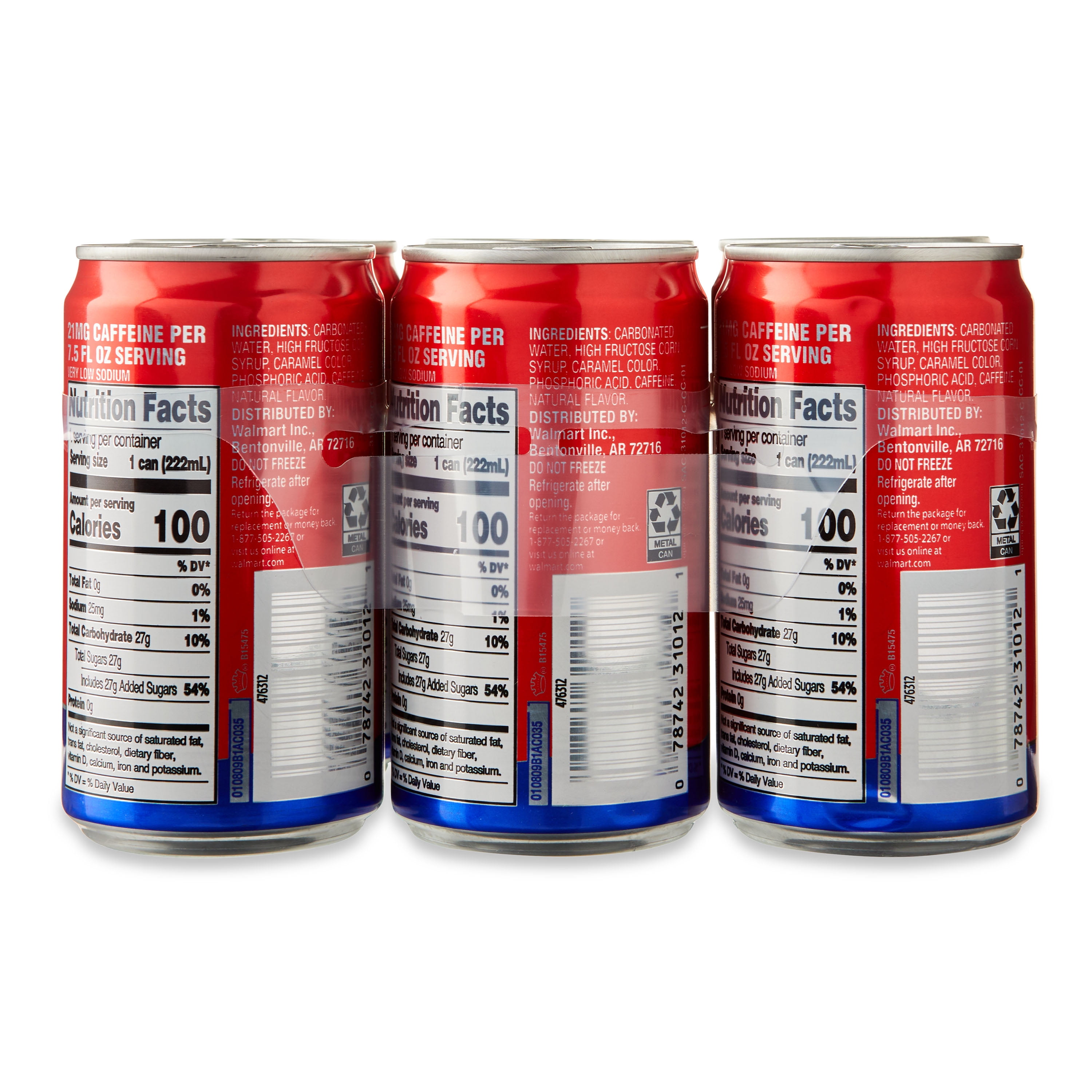 Sam's Cola, 7.5 fl oz, 6 Pack Cans