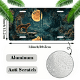 thumbnail image 2 of 1 Pcs 2D Flat License Plate Covers & Frames, A Wolf by the River For Decorative Front, Waterproof For Decoration Aluminum License Plate Covers & Frames Cover For Men Women, 12" X 6", 2 of 7
