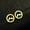 gold, variant on Round Open Work Mountain Peak Stainless Steel Studs