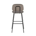 thumbnail image 6 of Porthos Home Soren Bar Stools, Velvet Upholstery, Iron Legs (Set of 2), 6 of 7