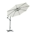 thumbnail image 1 of Canddidliike Patio Market Umbrella Outdoor Table Umbrellas, Offset ​Hanging Umbrella Market Center Umbrellas - Beige, 1 of 10