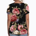 thumbnail image 3 of Patlollav Plus Size Tops For Women Summer V Neck Shirts Short Sleeve Oversized Casual Ladies Flowy Tunics Tee, 3 of 6