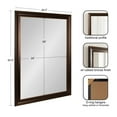 thumbnail image 5 of Kate and Laurel Galiano Traditional Framed Rectangle Bathroom Vanity Mirror, 29 x 41, Bronze, Classic Large Rectangular Bathroom Mirror for Over Sink or for Use as Entryway or Living Room Decor, 5 of 8