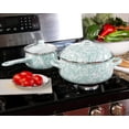 thumbnail image 3 of Sea Glass Pattern 4 qt Dutch Oven Golden Rabbit Enamelware, 3 of 4