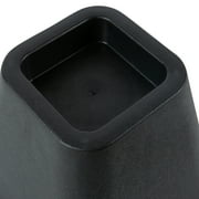 Simplify 6 inch Durable Plastic Bed Risers 4 Pack in Black, 2.75 lb