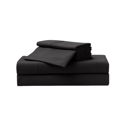 Serta So Soft 4-Piece Black Sheet Set, Full