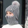 thumbnail image 3 of Tuque Tricotée Coupe-Vent Toucher Confortable Stylée Mode Hiver Plein Air Ski Tuque Tricotée, 3 of 4