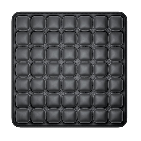 Inflatable Airplane Seat Cushion, Press-Type Inflatable Travel Cushion with 49 Air Bags, Ergonomic Comfort Support for Car, Office, Wheelchair & Stadium