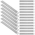 thumbnail image 4 of LOLIPPYY 30pcs 6 Inch 15 cm Pocket Ruler Metal Straight Edge Stainless Steel Ruler Precision Measuring Tool Metal Carpenter Gauge for Drafting Drawing Sewing, 4 of 7