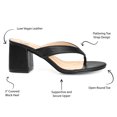 thumbnail image 2 of Journee Collection Womens Alika Slip On Block Heel Sandals, 2 of 6