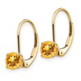 thumbnail image 2 of Auriga Fine Jewelry 14K Yellow Gold Citrine Drop Earrings for Women (L- 0.63 inch, W- 0.2 inch), 2 of 6
