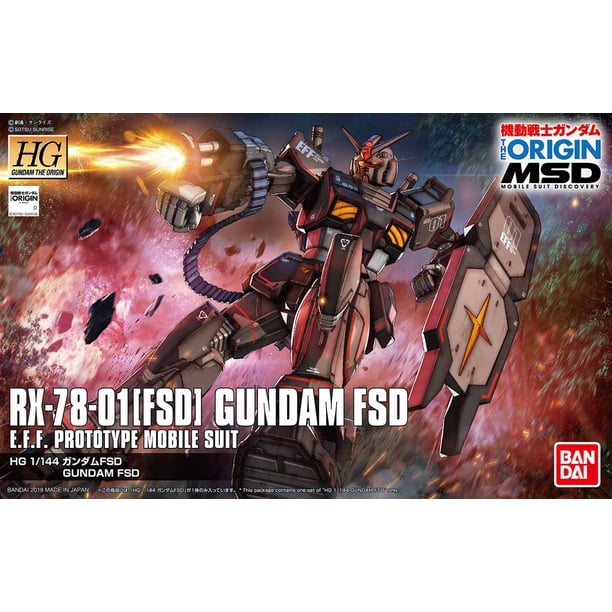 Bandai Hobby Gundam The Origin Rx 78 01 Gundam Fsd Hg 1 144 Model Kit Walmart Com Walmart Com