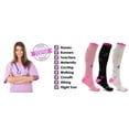 thumbnail image 2 of Extreme Fit Women's Compression Socks, 3 Pack - Made for nurses, travel, pregnancy, foot aches, and running, 2 of 3