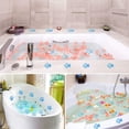 thumbnail image 3 of Bathtub Stickers Non-Slip,10Pcs Safety Shower Treads Adhesive Bright Flowers Appliques with Premium Scraper, 3 of 7