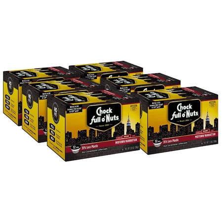 Medium Roast, K-Cup Coffee Pods (3.8 Ounce (Pack of 6), Midtown )