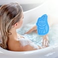 thumbnail image 2 of Unique Bargains 1 Pc Cartoon Bath Brush Body Scrubber for Bathroom 4.33"x2.56"x0.79" Blue, 2 of 7