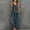 Navy, variant on IUYRTFE Women's V Neck Sleeveless Top and Wide Leg Pants Set Drawstring Waist Cotton Linen Lounge Outfit